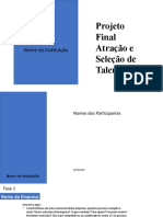 Estrutura Do Projeto Atração e Seleção de Talento