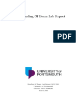 Bending Of Beam Lab Report Analysis