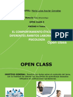 Open Class 5 Ética Del Psicólogo PDF