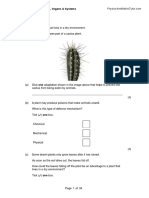 2.3 Plant Tissues, Organs & Systems QP PDF