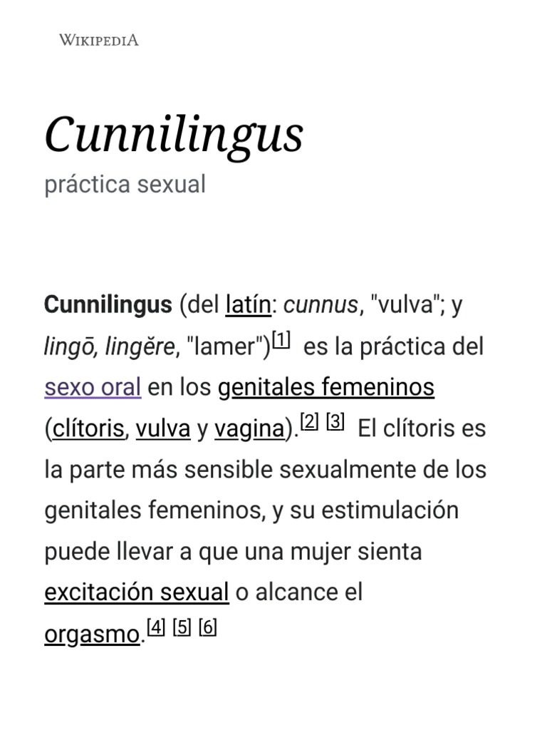 Cunnilingus: Práctica y Significado | PDF