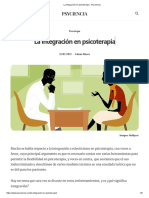 La Integración en Psicoterapia - Psyciencia PDF