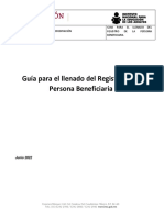 Guia para El Llenado Del Registro de La Persona Beneficiaria Del Inea-2022 VF PDF