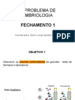 2º Problema de Embriologia Fechamento 1: Coordenador: Kevin Lucas Santos Cardoso