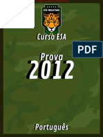 ESA PORTUGUES - Prova 2012 PDF