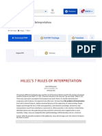 Hillel's Seven Rules of Interpretation - John DelHousaye - Academia - Edu
