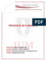 Ensayo Procesos de Fundición PDF