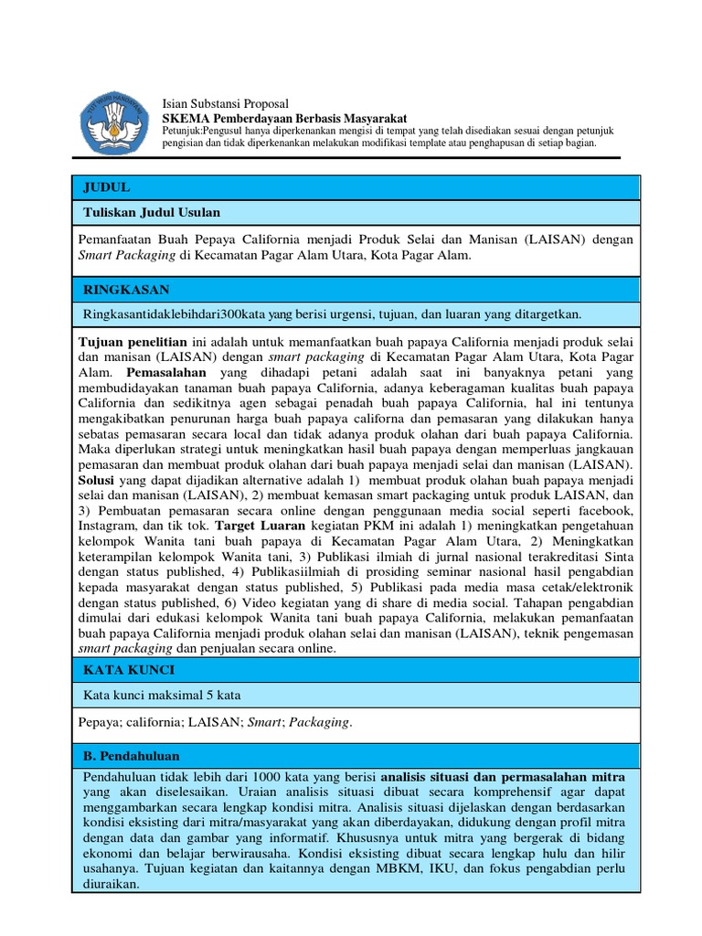 Template skema pemberdayaan berbasis masyarakat benar pdf pdf