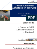 Socialización GIRS-Gestión Integral de Residuos Solidos. Pto. Bahía PDF