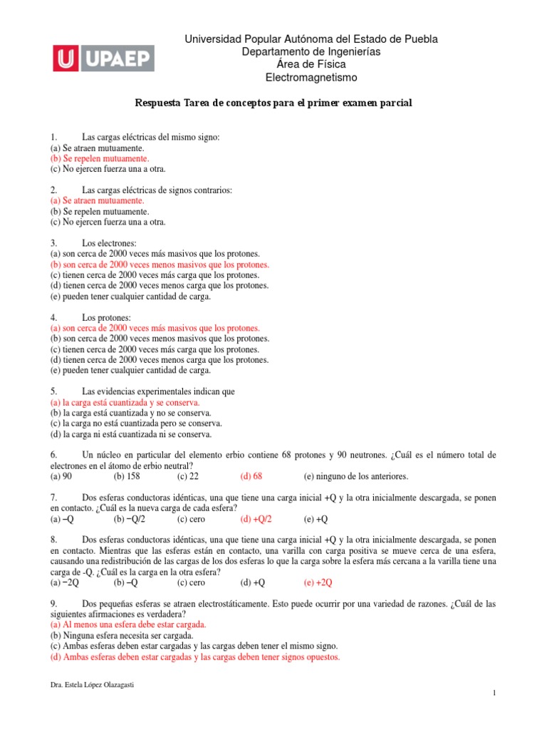Respuesta Tarea de Conceptos para El Primer Examen Parcial PDF | PDF