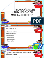 Análisis Lectura Utilidad Del Material Concreto PDF