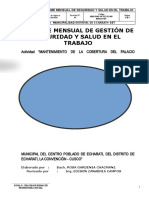 INFORME MENSUAL DE SEGURIDAD Y SALUD EN EL TRABAJO Dic Palacio