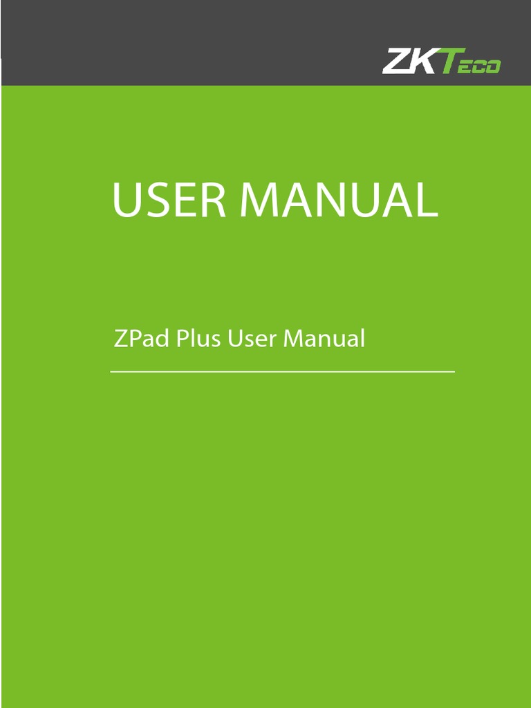 Zpad Plus User Manual 1.3 1 PDF