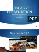 Persuasive Presentation: Syazwan Asyraf Bin Yusof 15263 Pcs Group 25
