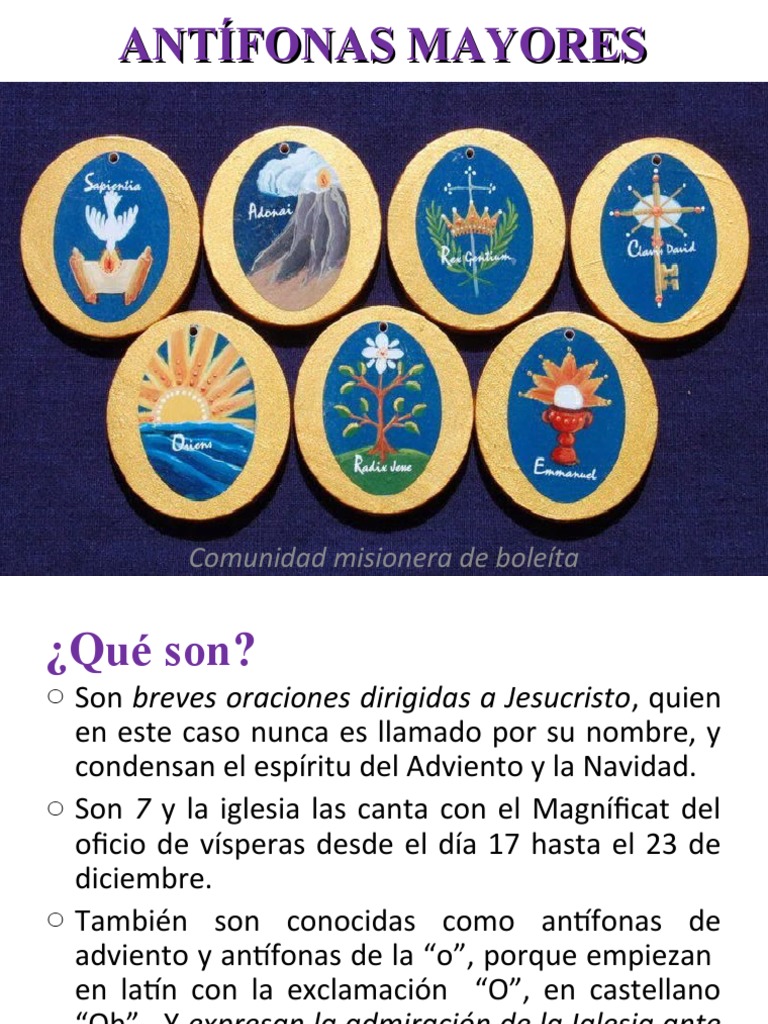 ANTÍFONAS MAYORES Navidad | PDF