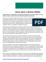 Plano de Aula Literatura Ensino Medio PDF