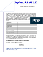 Carta Aviso de Modificaciones Sat Clientes Facturacion Cfdi 4.0 Mano Limpieza