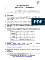 Convocatoria 1er Clasificatorio Velocidad, Saltos y Lanzamientos PDF