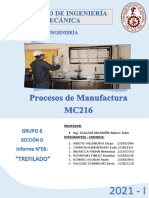 Grupo - 5 MC216D Informe Trefilado PDF