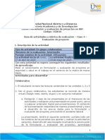 Guía de Actividades y Rúbrica de Evaluación - Unidad 3 - Caso 4 - Evaluación de Proyecto PDF