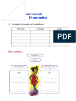 Actividades para Trabajar Los Sustantivos