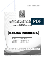 Naskah Soal Bahasa Indonesia SDLB - C, Autis Tahun 2023 Final
