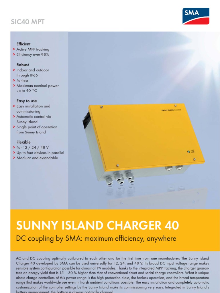 Sunny Island Charger | Battery Charger | Electromagnetism