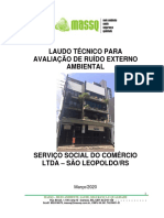 Avaliação ruído SESC São Leopoldo