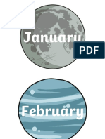 2022 Calendar Months