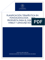 PlanificacioÌ N TerapeÌ Utica en FonoaudiologiÌ Aâ Una Propuesta para El DisenÌ o en Habla y Lenguaje Adultos PDF