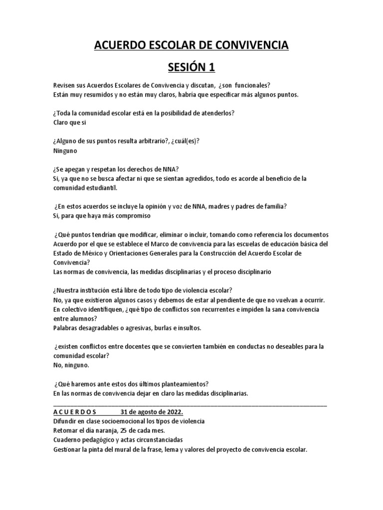 Protocolo de Convivencia Escolar y Abuso Infantil | PDF | Abuso ...