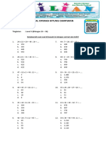 Soal Operasi Hitung Campuran Perkalian Pembagian Pengurangan Dan Penjumlahan Level 3