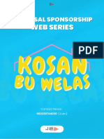 Proposal Sponsorship - Web Series 'Kosan Bu Welas'