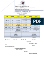 Class Program For Blended Learning Grade 6