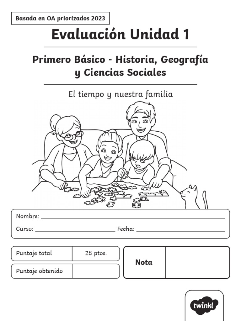 Prueba de Historia, geografía y Cs sociales worksheet