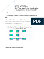 Algoritmos de planificación de procesos FIFO, SJF, prioridad y Round Robin