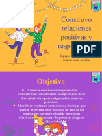 Construyo Relaciones Positivas y Responsables 3ºA