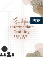 Guideline Intermediate Training