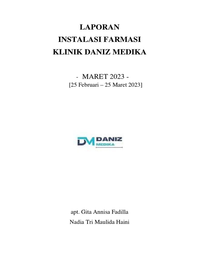 Laporan pj kefarmasian 2023 maret pdf drugs pharmacy