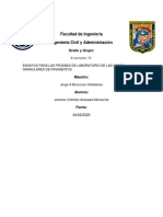 Ensayos para Las Pruebas de Laboratorio de Las Capas Granulares de Pavimentos