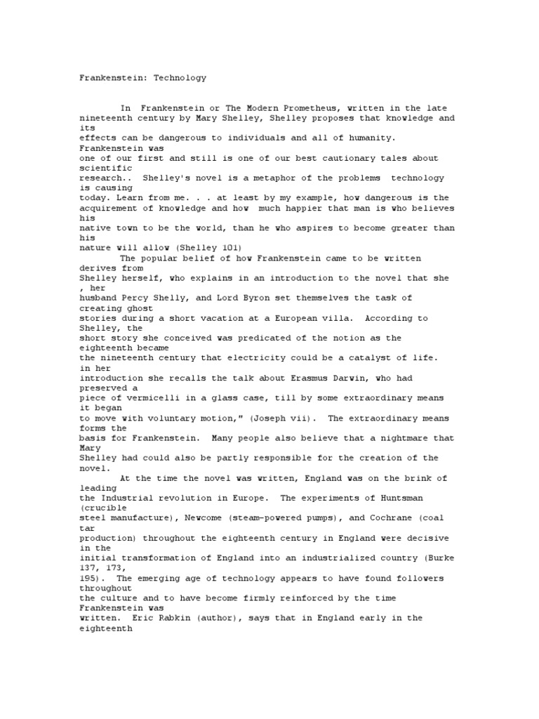Mary shelley essays image