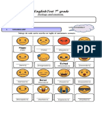 Ingles Feelings 7-8 Test Marzo