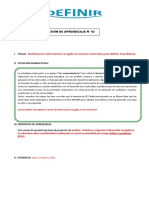 3 Sesión - Sintetizamos Información - Definir Probema PDF