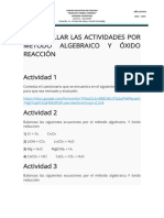 Actividades Quimica