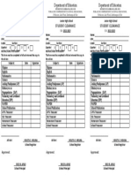 Student Clearance JHS