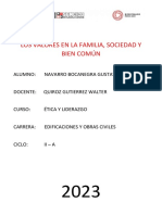 Valores y Crisis de Valores en El Perú PDF