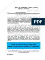 Memorandum #190-2023-Regpolamb Operativo Impacto Dias 08may23 Comisarias Jlo Norte