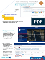 Guía de Acceso A LMS Desde Celular Laptop Personal y Ipad