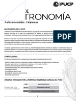 Folleto Informativo Programa de Gastronomía 2019