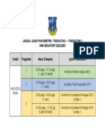 Jadual Ujian Psikometrik Tingkatan 1